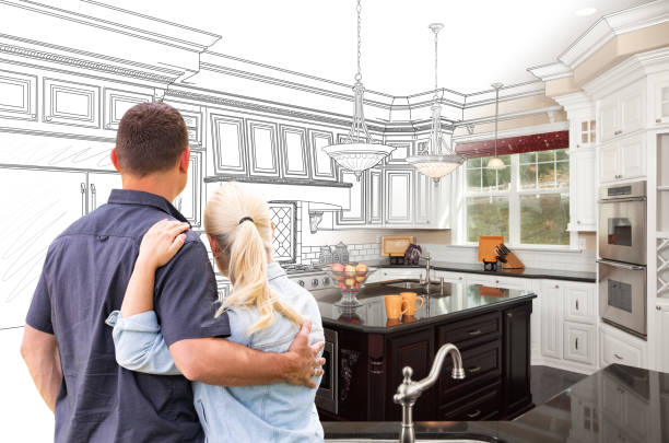 Professional Kitchen Island Installation technician working in Edgewater, NJ